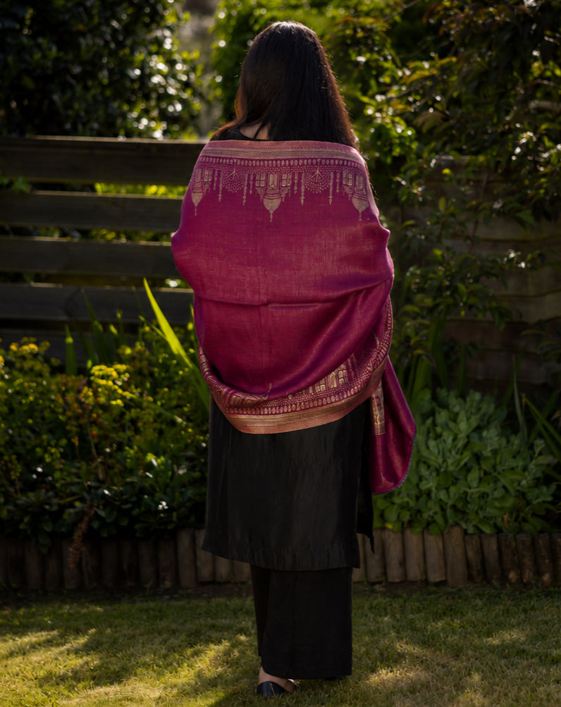 Noor-e-Rubab Reversable Moonlight Stole image 1