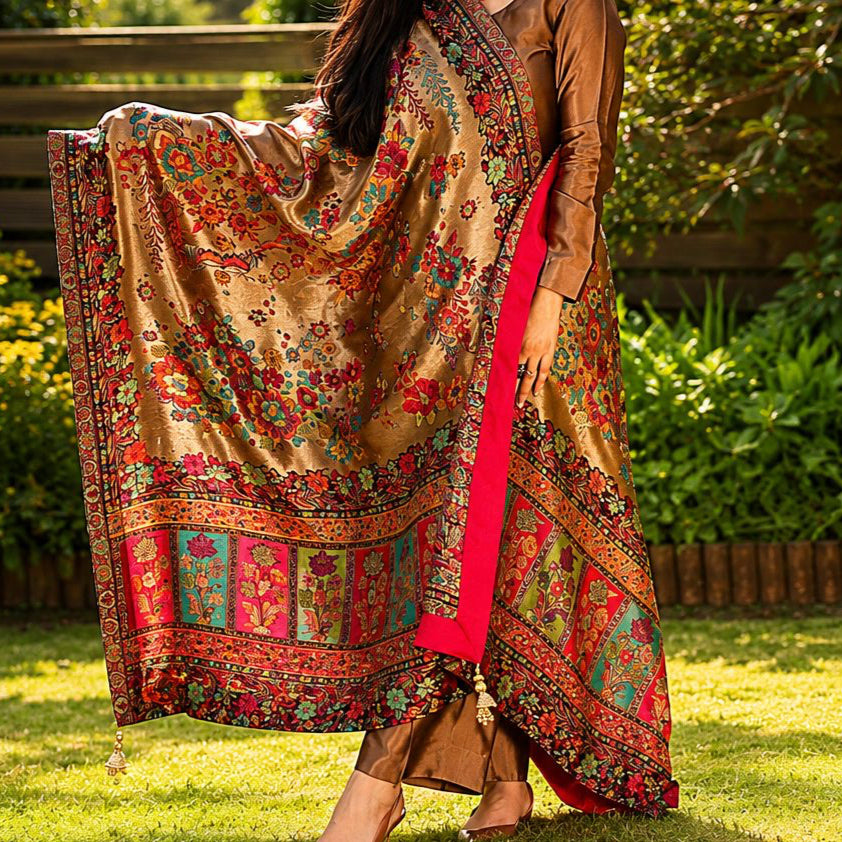Rang-e-Noor Luxury Floral Moonlight Shawl image 0