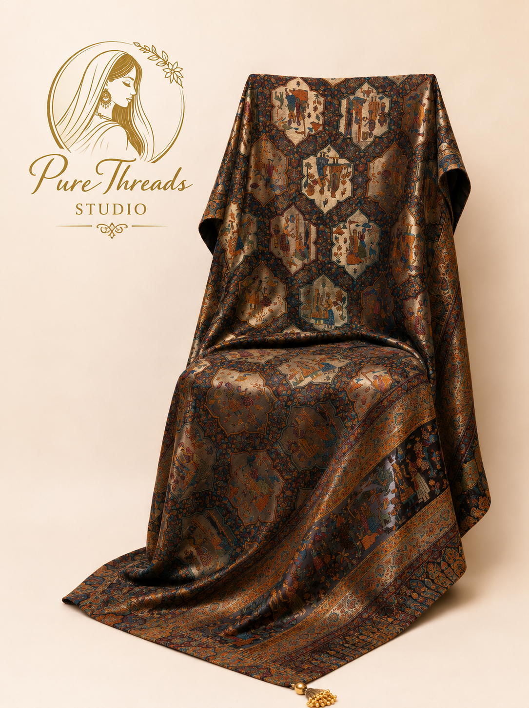 Raja-Rani Noor Moonlight Kani Shawl image 2