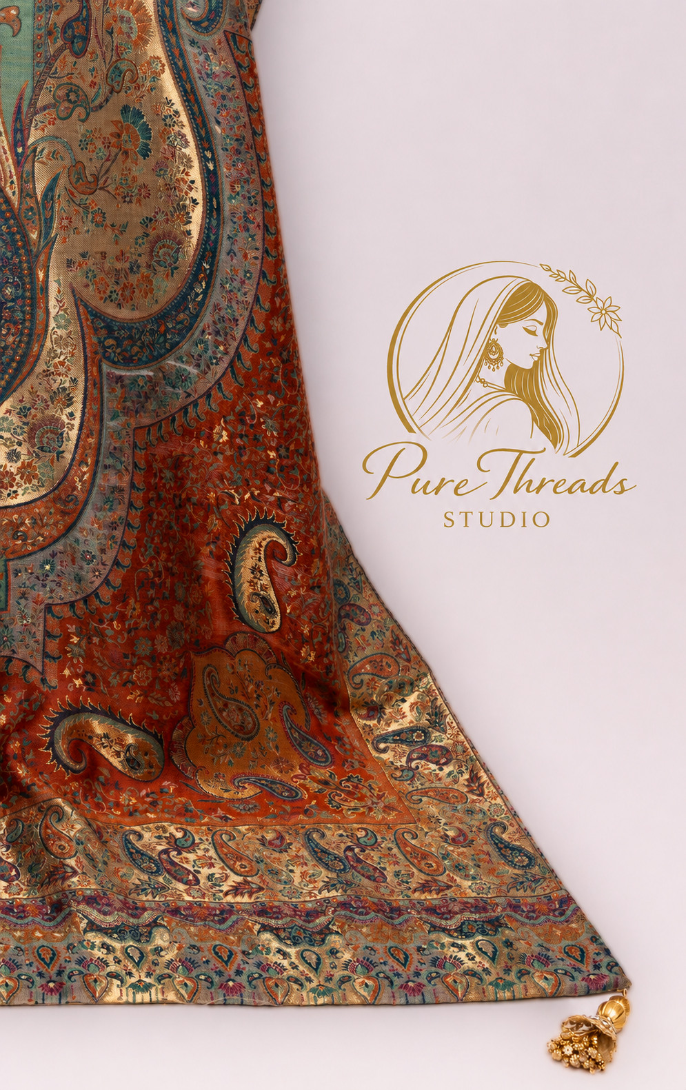 Noor-e-Paisley Heritage Shawl image 3