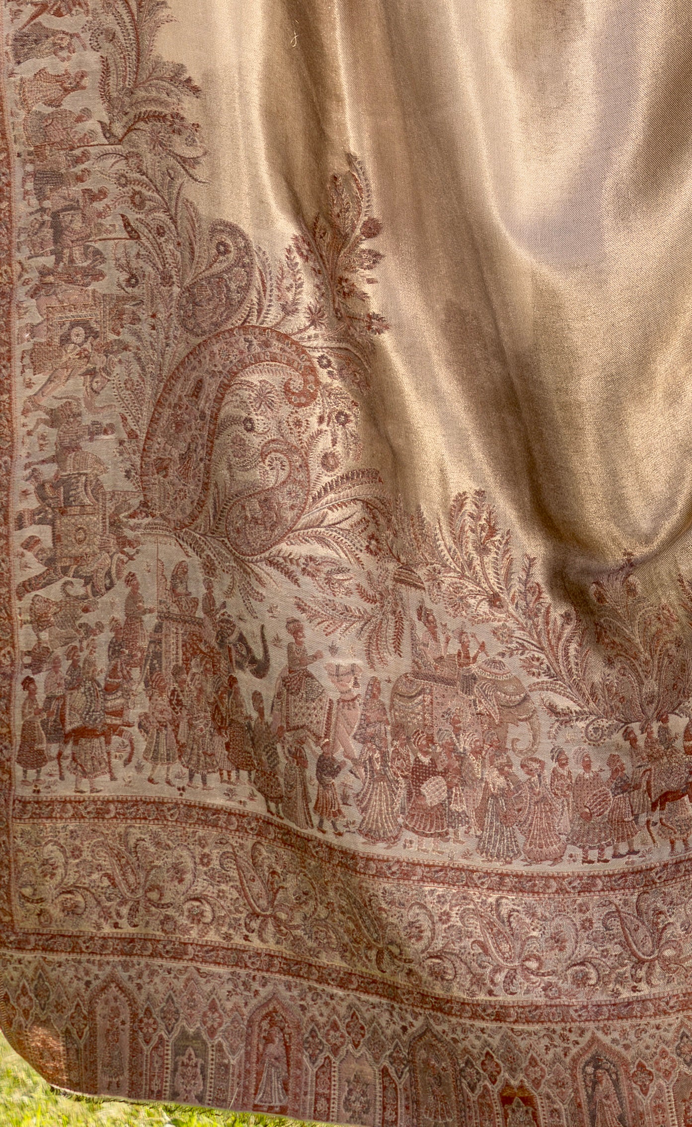 Mehr-e-Zar Pashmina Kani Shawl image 4
