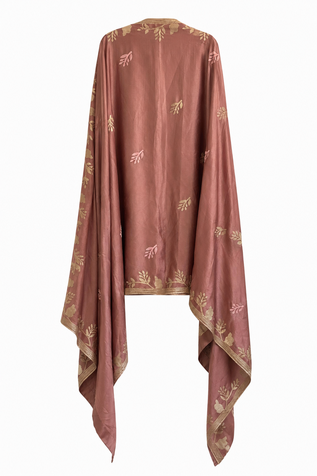 Gulnaar Blush Silk Embellished Pakistani Suit – 3 Piece Luxury Formal Outfit