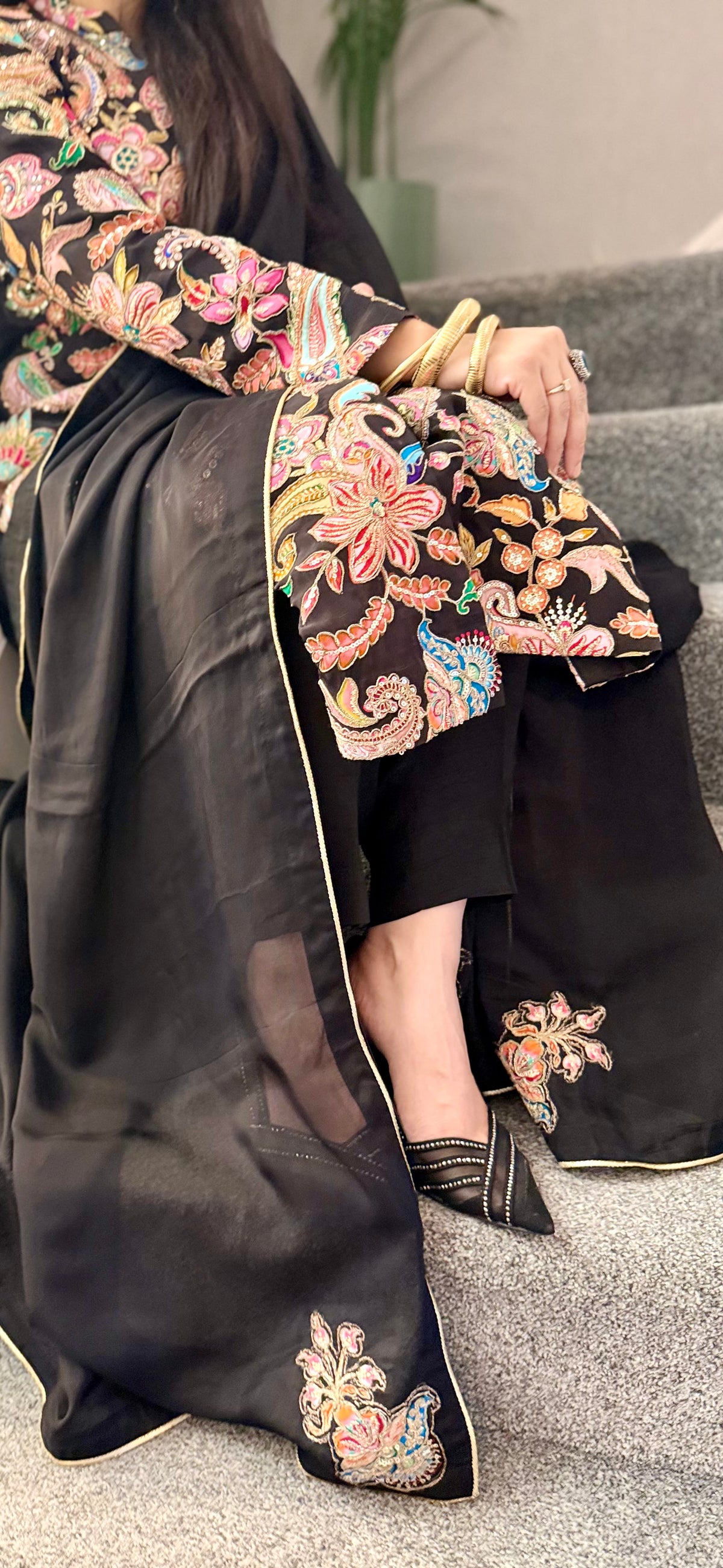 Black Premium Silk Suit