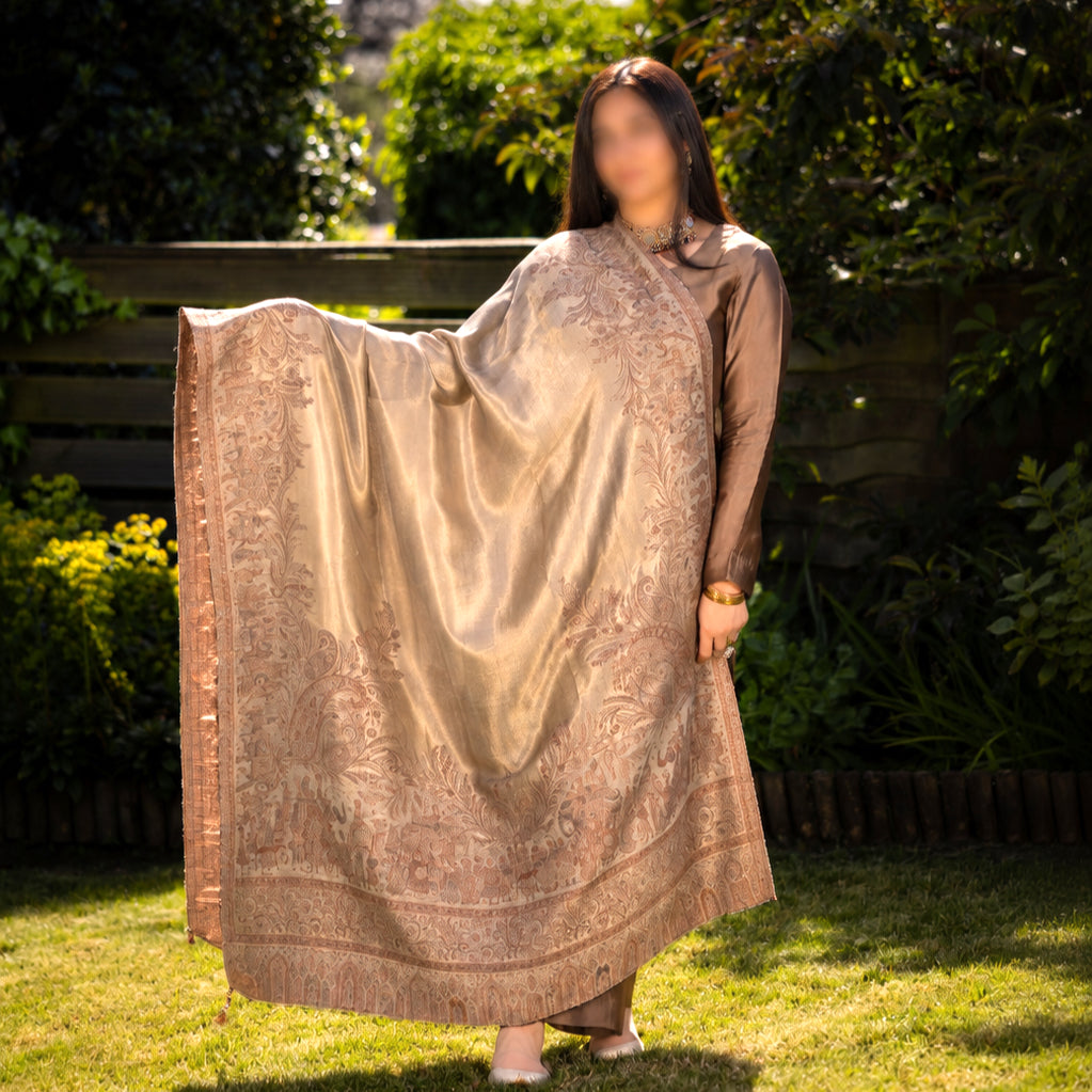 Mehr-e-Zar Pashmina Kani Shawl image 0