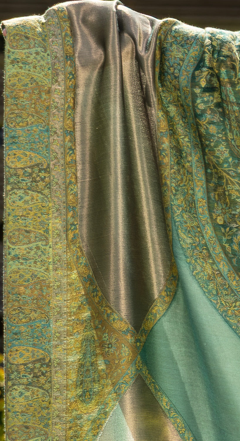 Mehr-e-Zareen Moonlight Kani Shawl, image 5