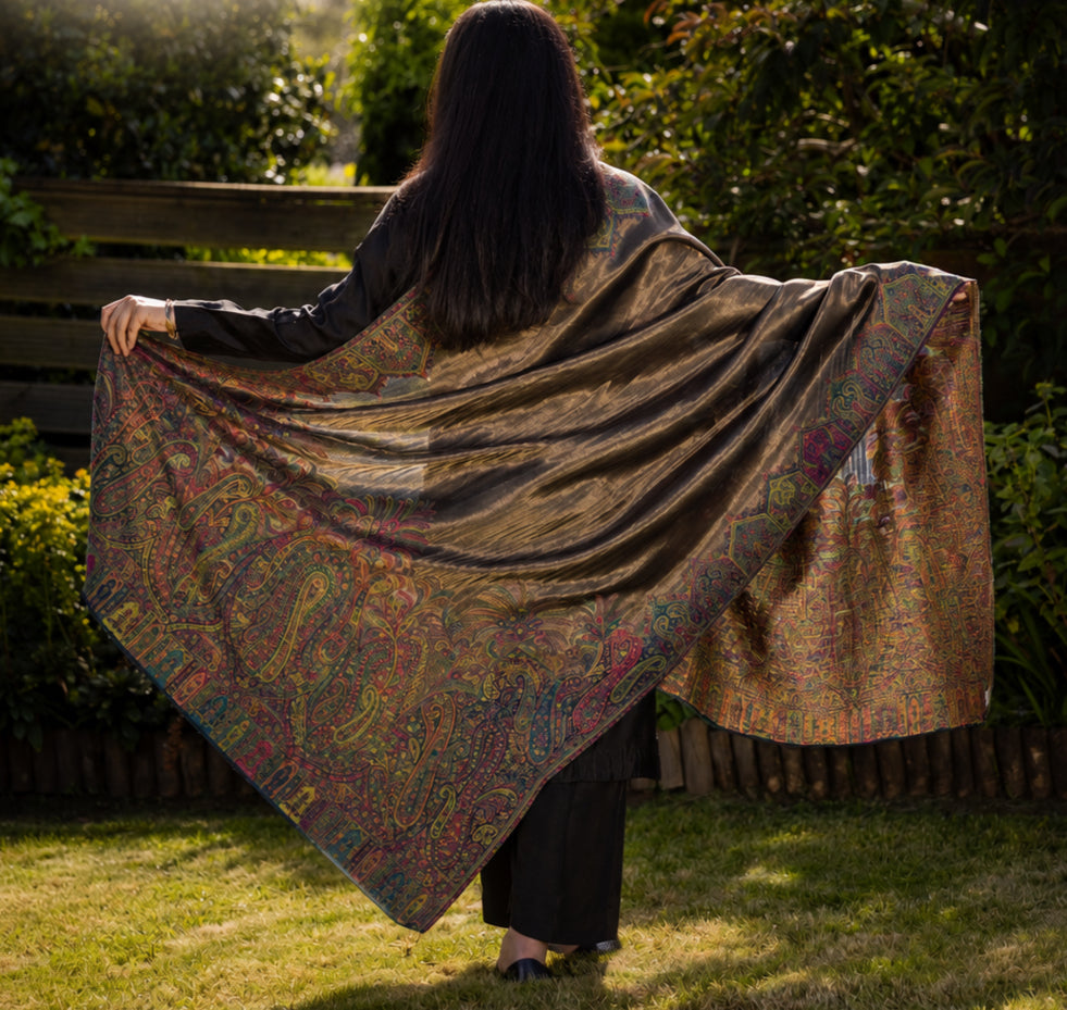 Mehr-e-Shaam Pashmina Kani Shawl image 1