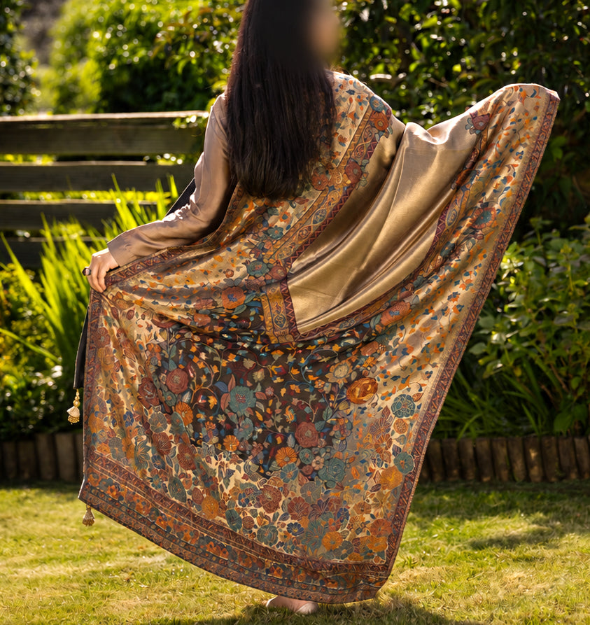 Gul-e-Zar Moonlight Kani Shawl image 1