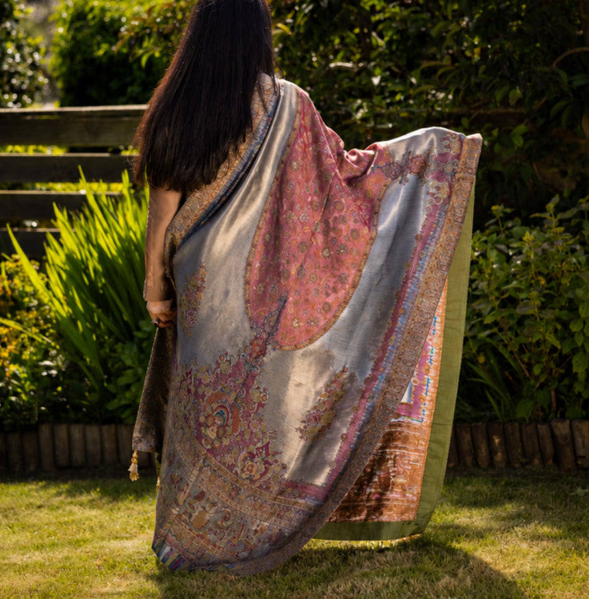 Mehr-e-Naz Moonlight Kani Shawl image 1