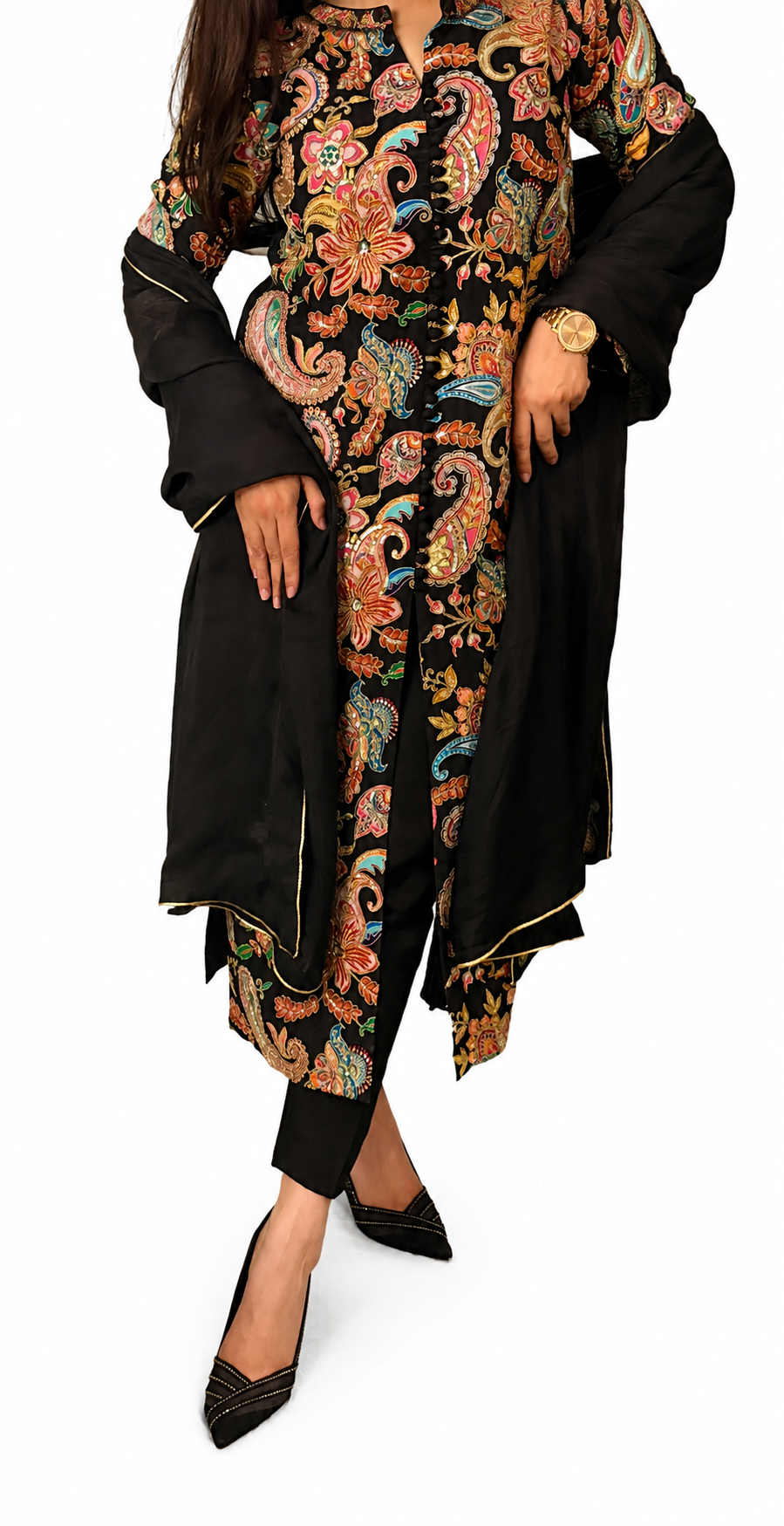 Black Premium Silk Suit