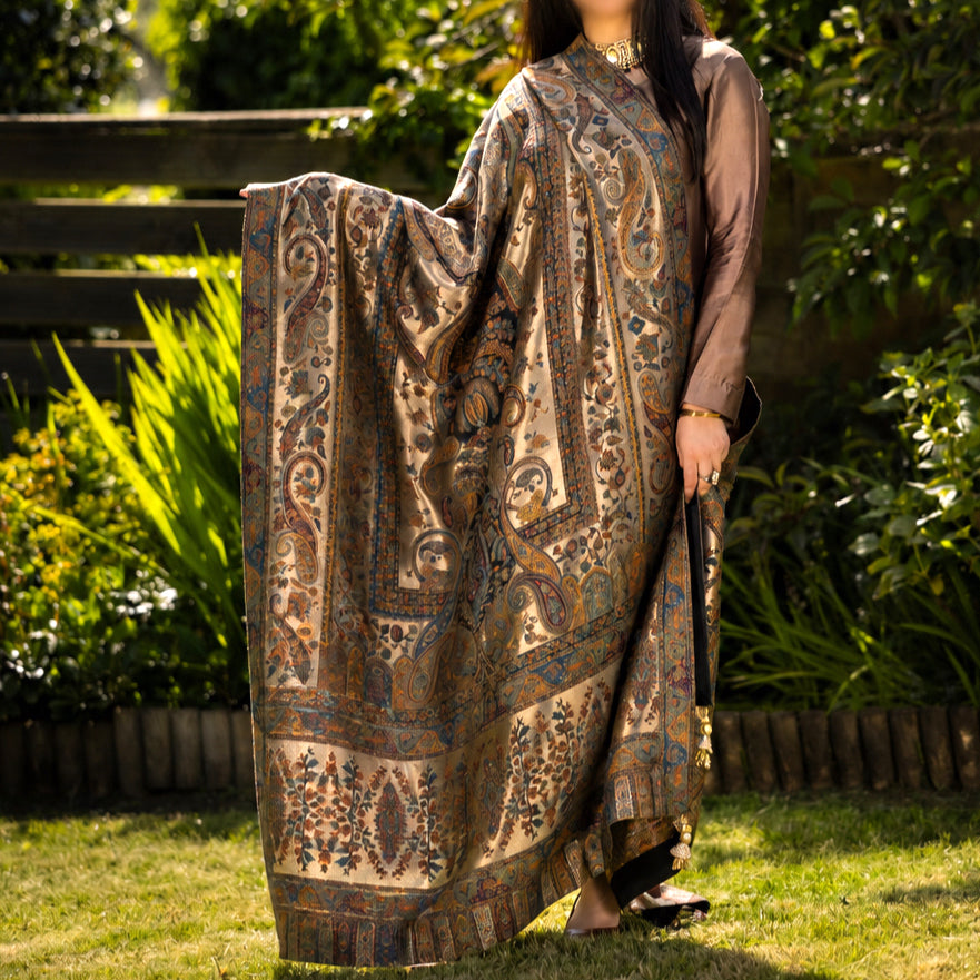 Noor-e-Mahal Full Length Moonlight Kani Shawl image 0