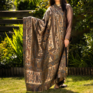 Noor-e-Mahal Full Length Moonlight Kani Shawl image 0