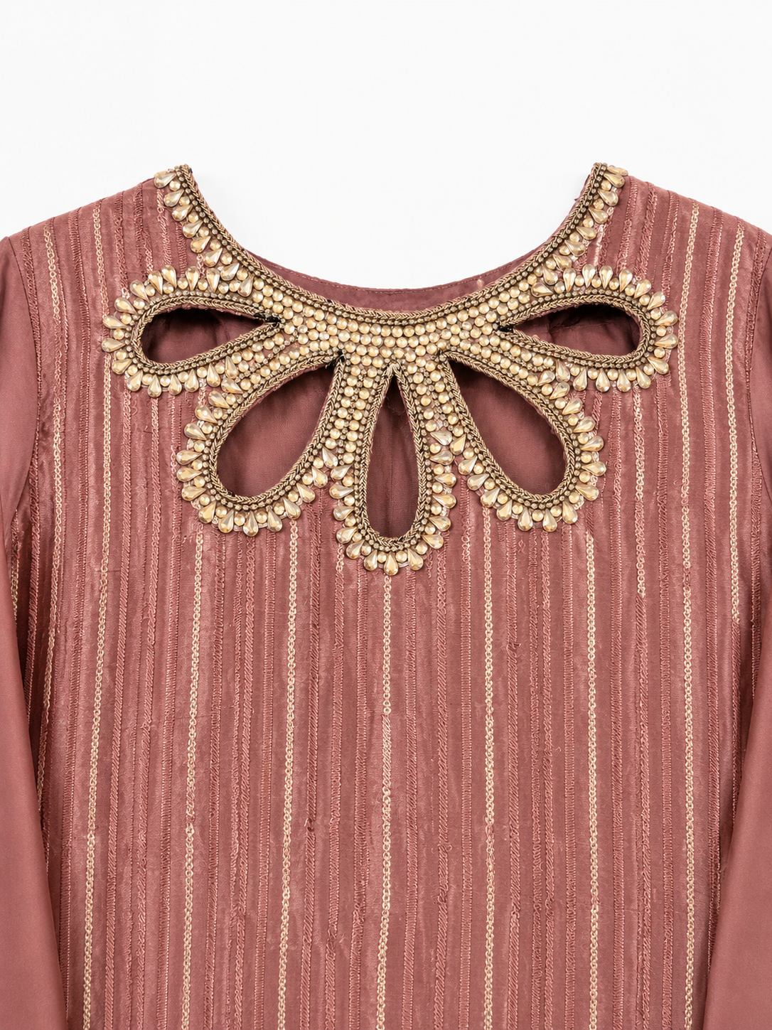 Gulnaar Blush Silk Embellished Pakistani Suit – 3 Piece Luxury Formal Outfit