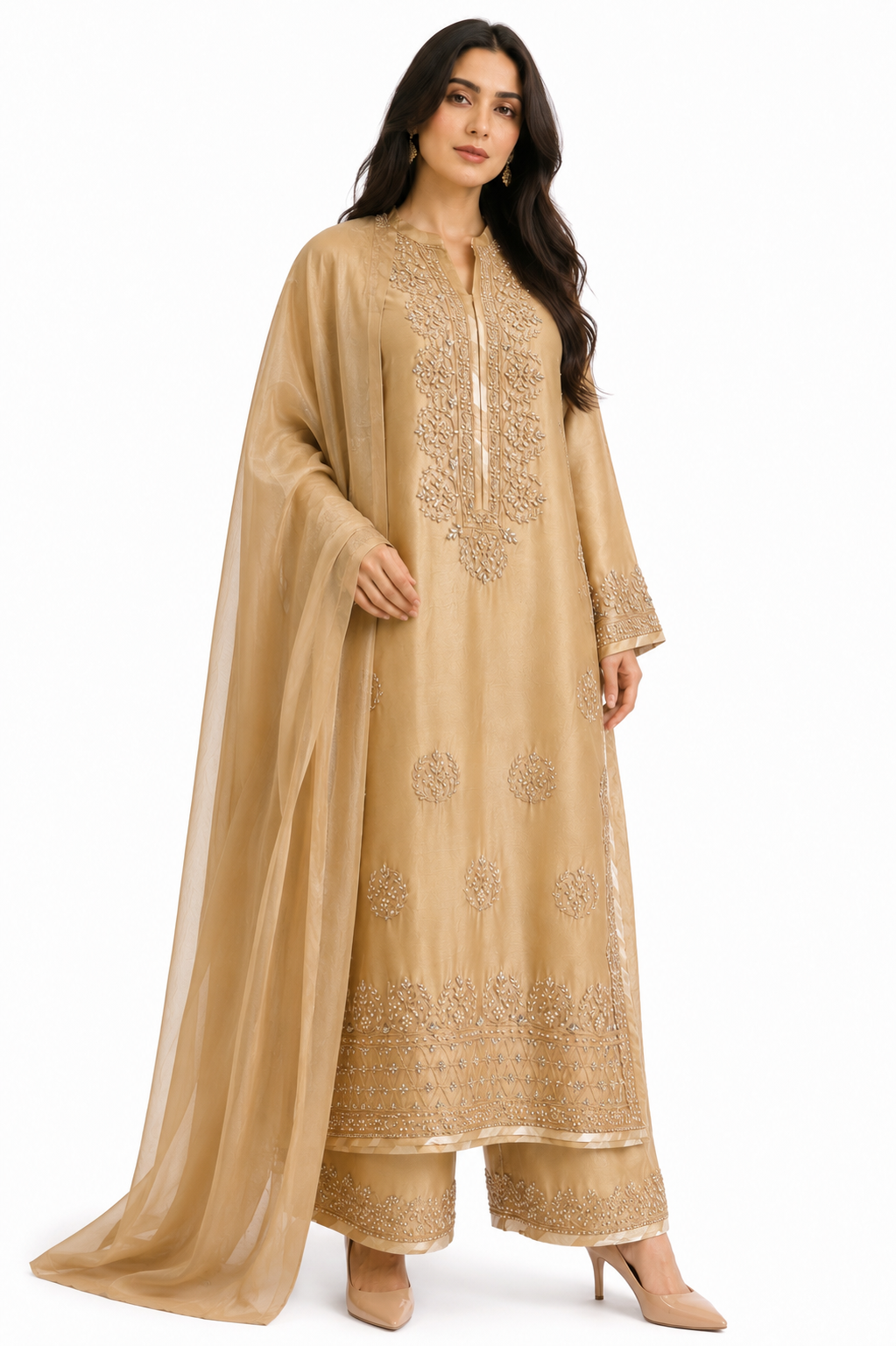 Pure Sheesha Silk Suit