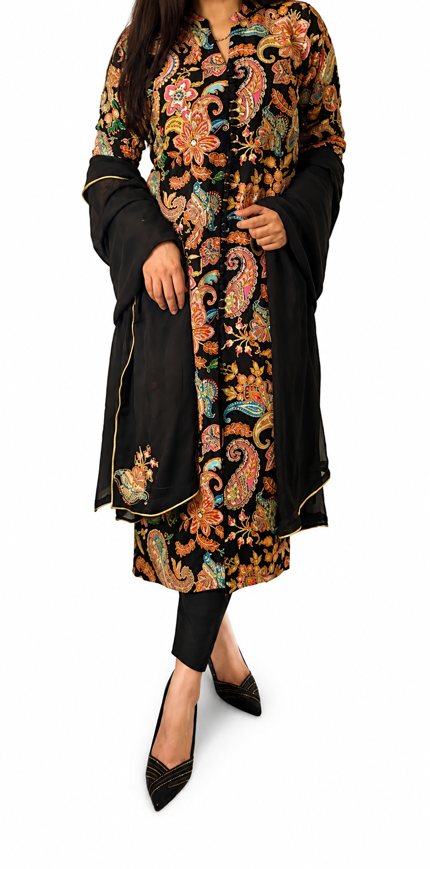 Black Premium Silk Suit