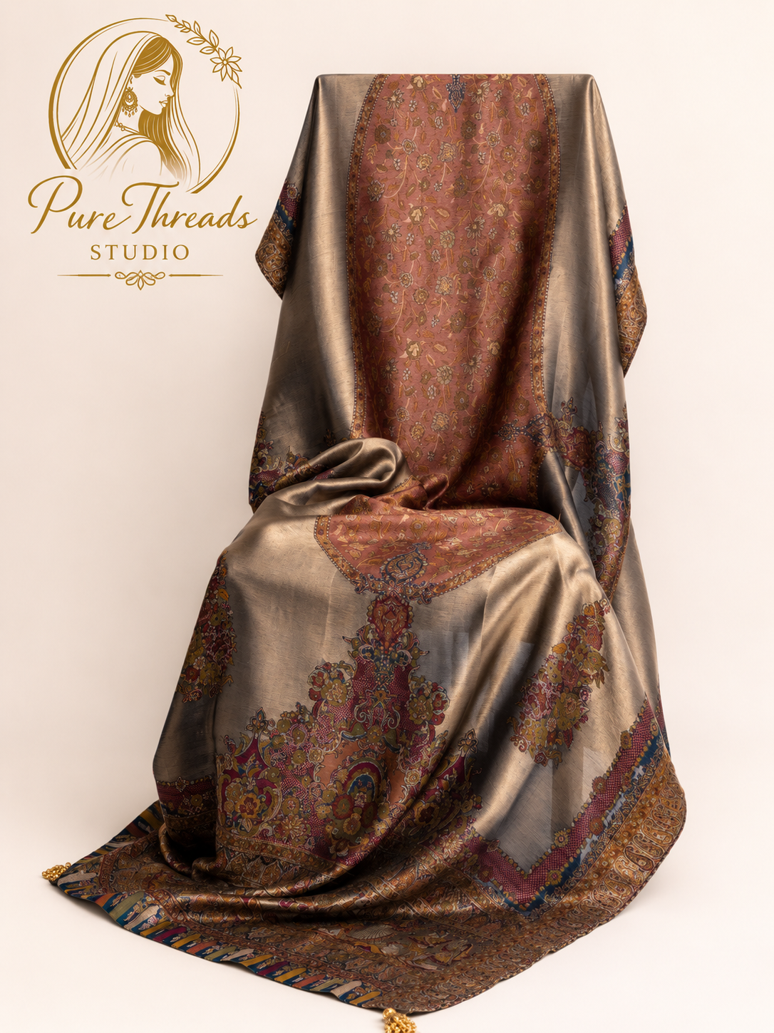 Mehr-e-Naz Moonlight Kani Shawl image 2
