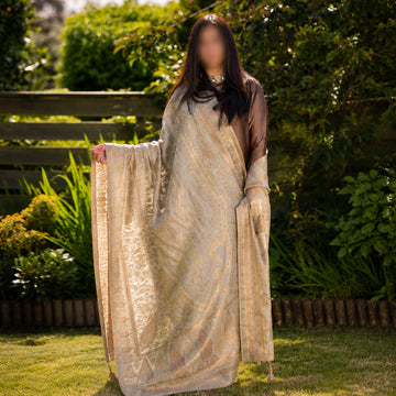 Noor-e-Ivory Heritage Shawl image 0