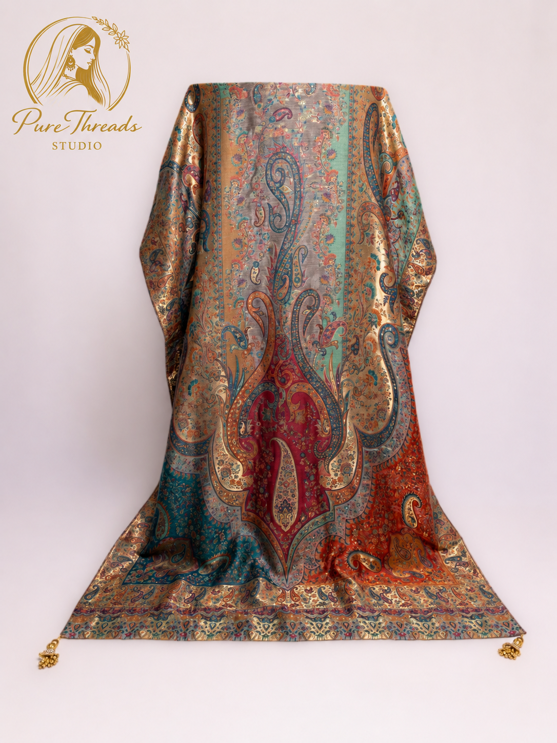 Noor-e-Paisley Heritage Shawl image 2
