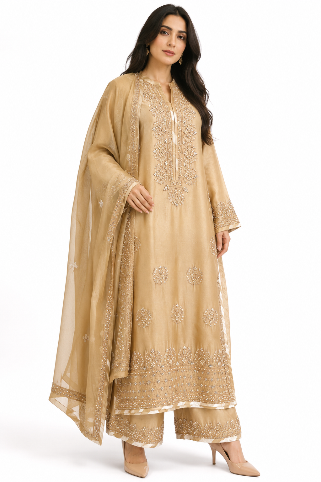 Pure Sheesha Silk Suit