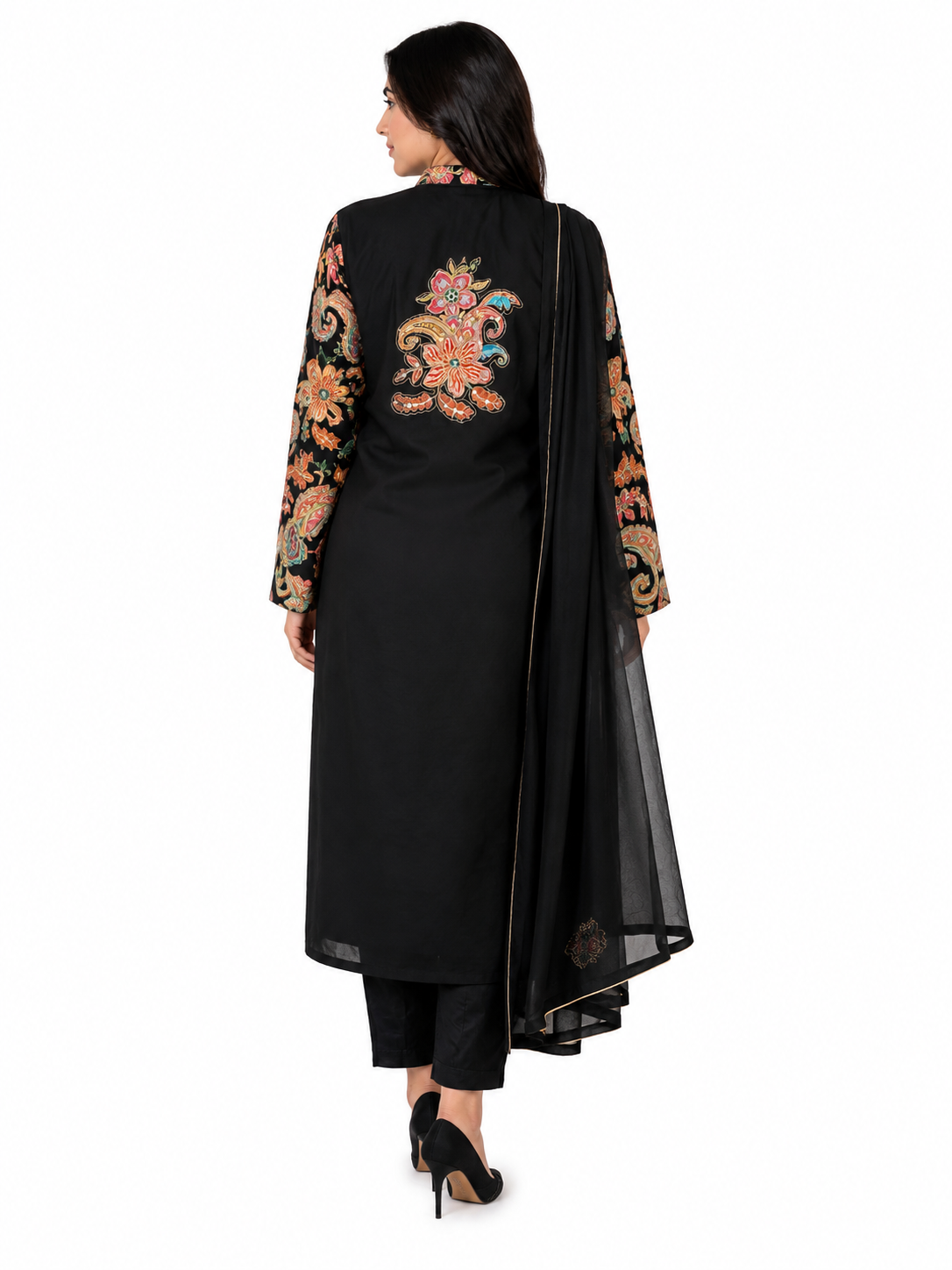 Black Premium Silk Suit