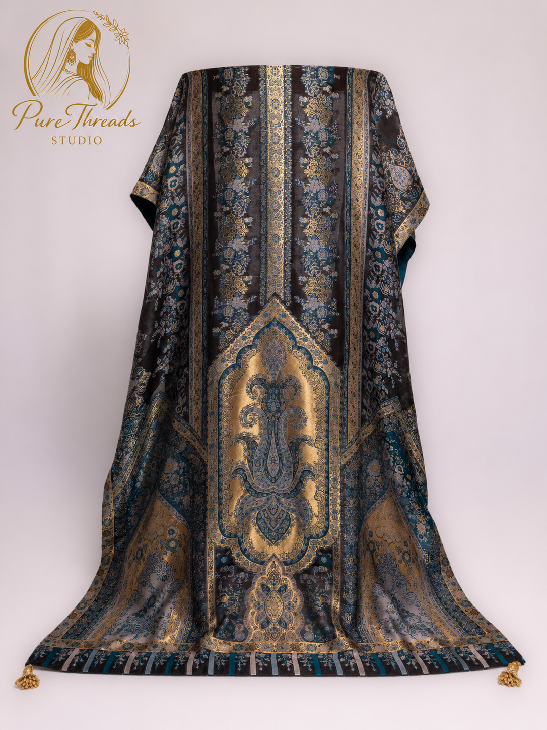 Mehr-e-Jamdani Heritage Shawl image 2