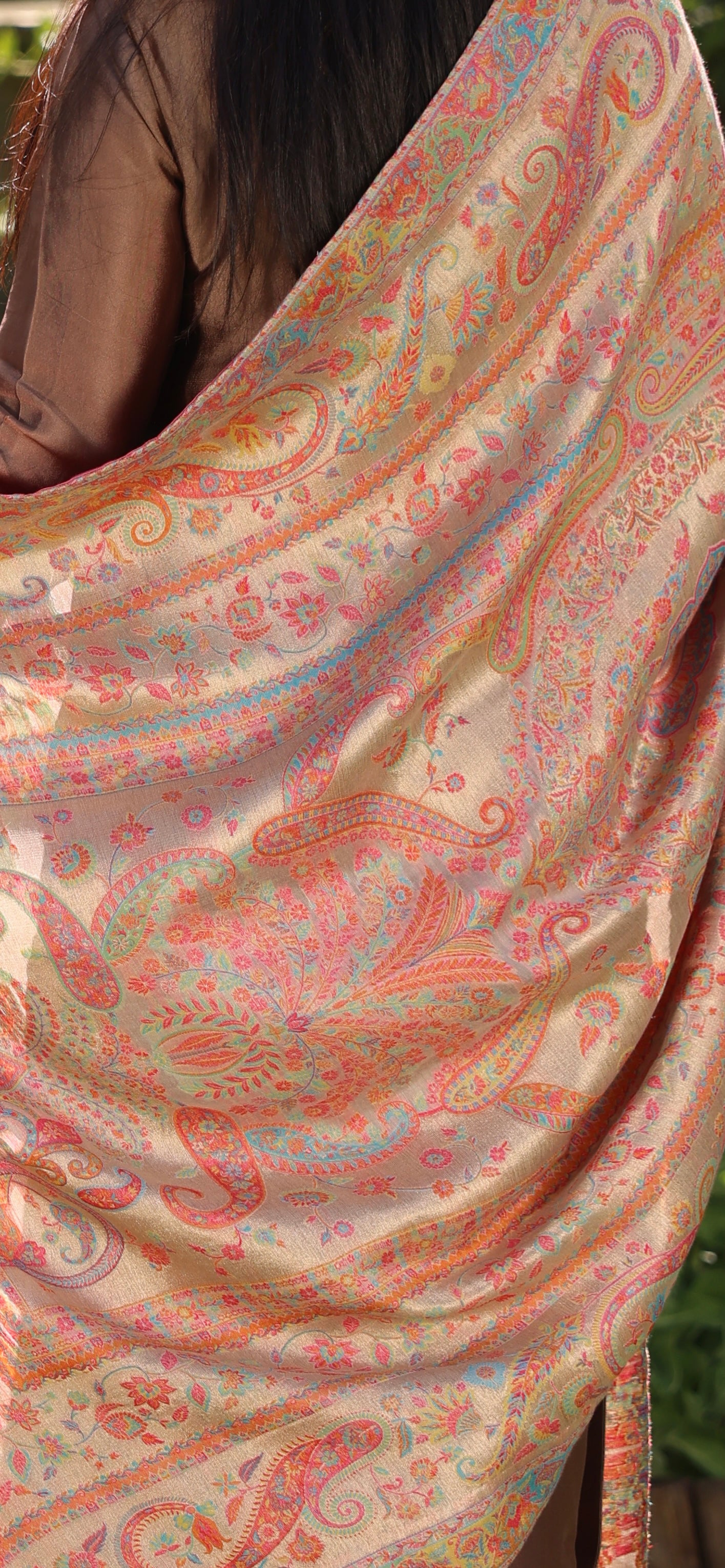 Rosé Noor – Luxe Heritage Shawl image 4