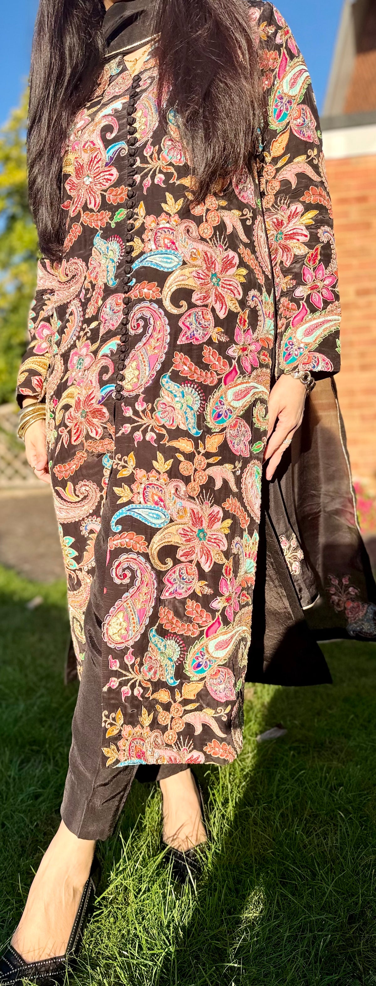 Black Premium Silk Suit