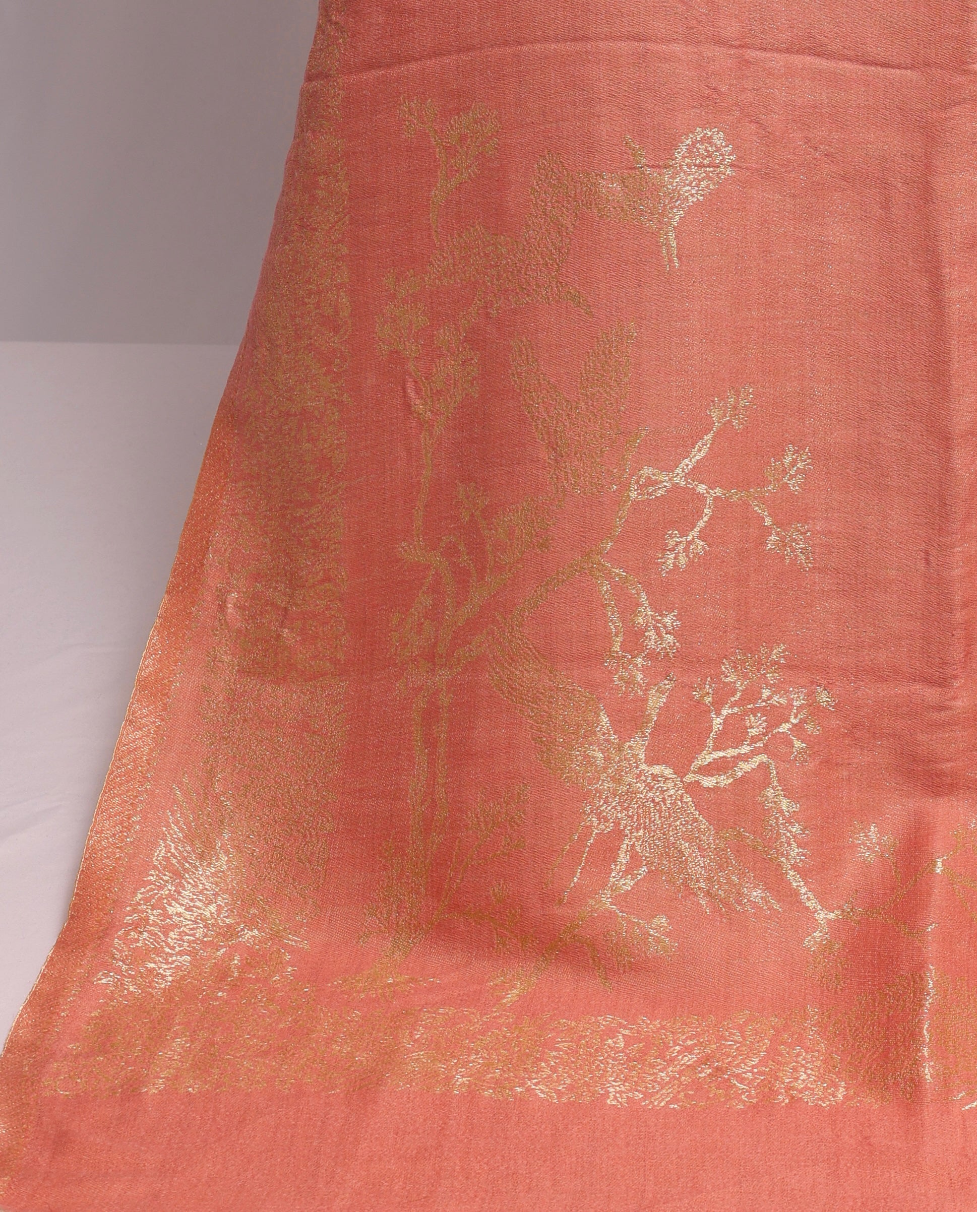 Gul-e-Peach Reversable Moonlight Stole image 3