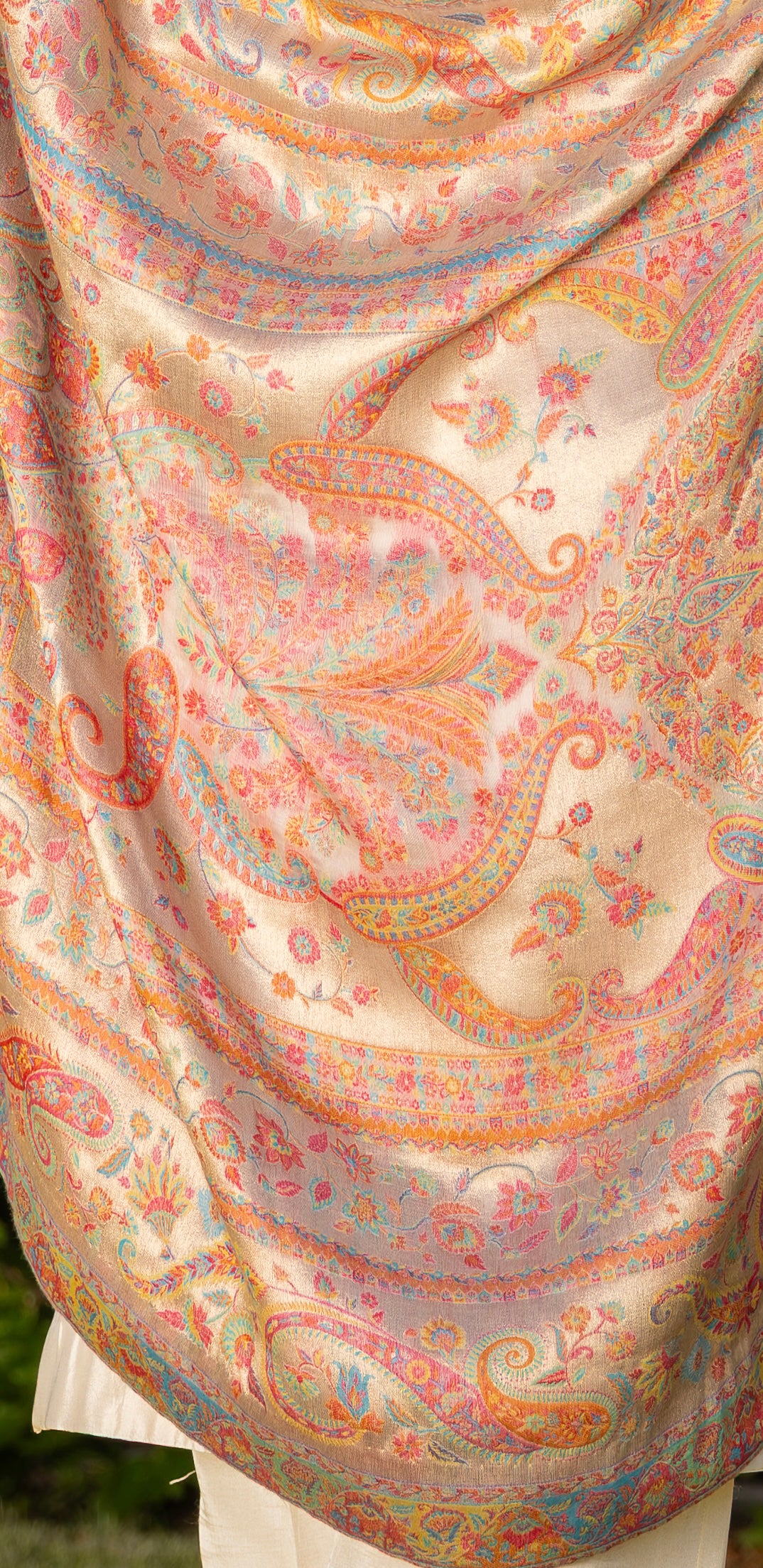 Rosé Noor – Luxe Heritage Shawl image 5