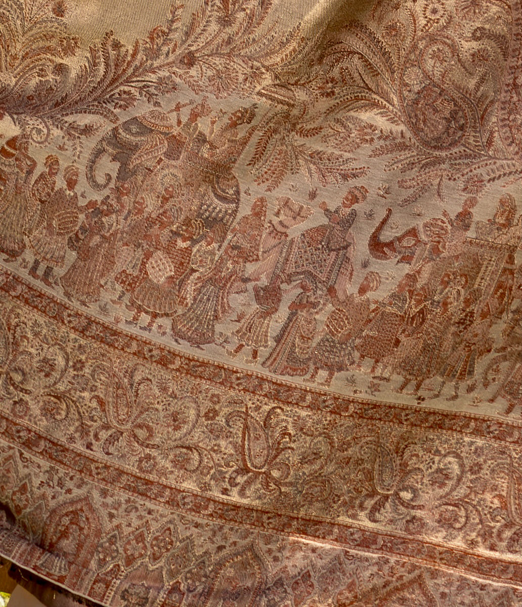 Mehr-e-Zar Pashmina Kani Shawl image 3