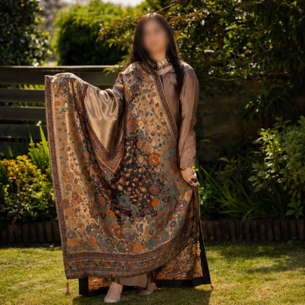 Gul-e-Zar Moonlight Kani Shawl image 0