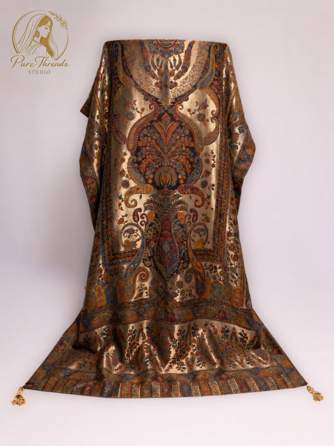 Noor-e-Mahal Full Length Moonlight Kani Shawl image 2